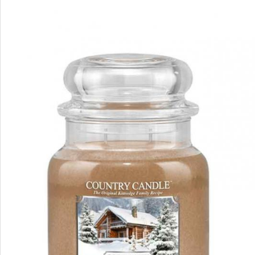  Country Candle - Cozy Cabin - Średni słoik (453g) 2 knoty Świeca zapachowa